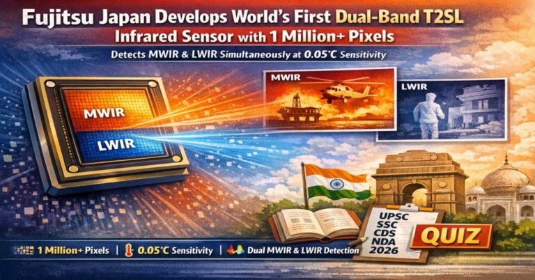 Fujitsu Japan world’s first dual-band T2SL infrared sensor with 1 million plus pixels detecting MWIR and LWIR simultaneously at 0.05 degree Celsius sensitivity