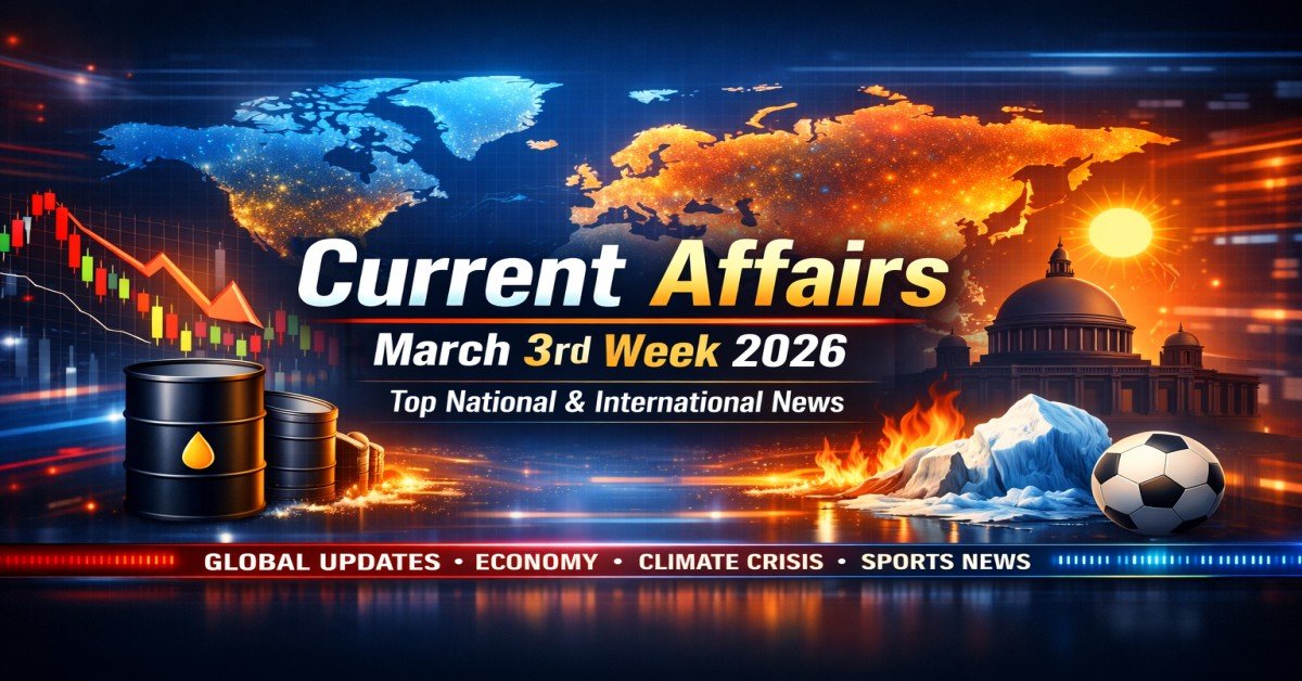 March 2026 Week 3 Current Affairs (15–21 Mar)