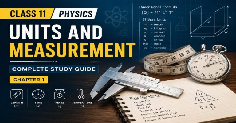 Units and Measurement Class 11 Physics complete study guide chapter 1 with SI units and measuring instruments